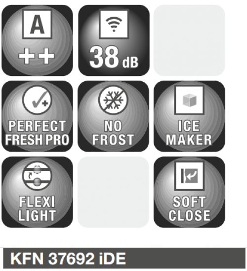 miele美诺嵌入式KFN 37692 iDE冷冻冷藏冰箱